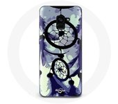 Coque pour Samsung Galaxy A8 Plus Attrape Rêve violet gris et Noir