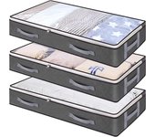 Bolsa organizadora de almacenamiento debajo de la cama, bolsa plegable para colchas, armario, caja de almacenamiento de ropa, organizadores de ropa a prueba de polvo, bolsas de gran capacidad
