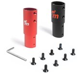 Monorim aleación de aluminio manillar Modificación de realce para Xiaomi M365 1S Pro2 Accesorios de scooter eléctrico negro