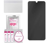 apgo Privacy Matte Hybrid protective glass compatible with LG K50S, flexible nano glass, great replacement for tempered glass, scratch-resistant, full