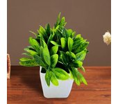 Plantas verdes artificiales en macetas para el hogar, la oficina, el centro de mesa para bodas, fiestas, bonsái de plástico falso para interiores y exteriores A