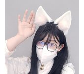 Oreja móvil Personaje de anime Forma de oreja Aro para el cabello Lindo soporte para el cabello Transmisión en vivo Sombreros de cosplay para adolescentes Mujer 1