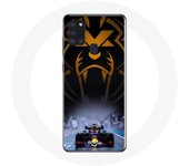 Coque Samsung Galaxy A21S Formule 1 Sebastian Vettel Pilote automobile F1 Noir