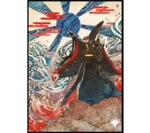 Funda para cartas de The Gathering, Academia de Pintura Japonesa, Archivo Místico del Jugador de Magia Azul,  Strixhaven Magic ,  Apex Sun , MTGS-172 azul