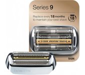 Cuchilla de repuesto Braun Series Pro 94M Net Blade Integrated Series Pro 90S 92B 92S Repuestos para afeitadora Maquinilla de afeitar de acero inoxidable compatible 9/9 plata