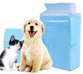 Pañal súper absorbente para mascotas, almohadillas para orinar para entrenamiento de perros, estera desechable para pañales saludables para gatos, pañales para perros, estera para jaula, suministros para mascotas 100pcs