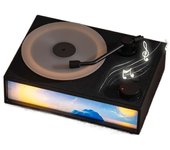 Altavoz con pegamento negro y aromaterapia vintage, luz de noche, pintura, tarjeta de radio, cable de audio, audio inalámbrico Bluetooth