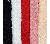 Tela bordada para vestido de novia de alta calidad, 130 cm de ancho, material para accesorios, tela bordada flotante con rosas en 3D 90cm length blanco