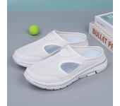 2024 zapatos casuales grandes, zapatos de mujer, zapatos de malla transpirable, zapatos frescos para parejas, verano 35 blanco