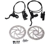 Juego de frenos de disco para bicicletas de montaña, aleación, frenado potente, bicicletas sensibles, kit de palanca de freno de disco hidráulico