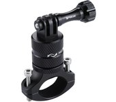 PULUZ-adaptador de manillar de aleación de aluminio para bicicleta, rotación de 360 ​​grados, soporte de montaje en estante para bicicleta negro