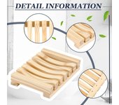 Nuevo Jabonera de Bambú Natural Platos Soporte para Jabón de Baño Estuche de Bambú Bandeja de Madera Prevenir Moho Caja de Drenaje Herramientas para Baño Aseo