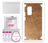 apgo Protective Skin Sticker for the back+sides compatible with Xiaomi Mi 10T 5G, Full Wrap Film, Foil, Vinyl - Pattern Rusty Copper