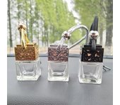Botella de perfume portátil multifuncional de vidrio, difusor de aceites esenciales, adorno para viajes rojo rosa