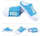 Nuevas sandalias de moda para mujer, zapatos planos con punta redonda y estampado de flores, ligeros y cómodos, zapatillas de playa transpirables para exteriores 41 gris