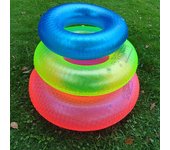 1 anillo de natación perlado 4D engrosado para niños, piscina, deportes acuáticos, anillo flotante inflable de seguridad, juguetes de fiesta