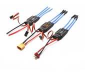 Controlador electrónico de velocidad ESC 2-4S sin escobillas 30A, enchufe XT60 con cabezal Banana de 5V 2A BEC 3,5 MM para without plug azul