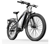 Bicicleta eléctrica Cysum Speedy de 27,5 pulgadas, batería de litio de 48 V, 672 Wh y 75 Nm para ciudad L gris