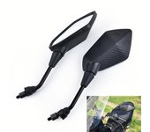 1 par de accesorios para motocicleta, espejos para Moto, Scooter, espejos retrovisores para bicicleta eléctrica, espejo convexo trasero eléctrico de 8mm y 10mm verde del ejército