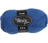 Pelote de laine pour bébés Baby Wool Yarn - bleu - 172 m