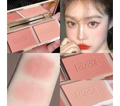 Paleta de rubor de melocotón de doble Color, colorete Natural mate, pigmento para mejillas, maquillaje cosmético de larga duración