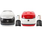 Baúl superior para motocicleta de 38 litros, aspecto moderno, resistente al agua, amplio espacio para bicicleta eléctrica. Red White