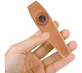 Mini Kazoo de madera con láminas de Kazoo, acompañamiento de guitarra, ukelele, instrumentos Orff, flauta y armónicas para amantes de la música.