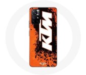 Coque pour Xiaomi Redmi Note 11s 5G KTM Logo blanc fond orange