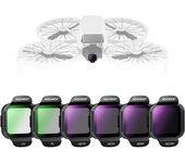 Juego de filtros ND NEEWER compatibles con DJI Flip Drone (6 piezas, ND16, ND32, ND64, ND256, CPL, UV, HD, vidrio óptico, filtro de densidad neutra, filtro polarizador)