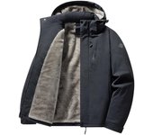 Chaqueta acolchada de invierno para hombre, chaqueta acolchada gruesa y cálida L