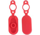 2 fundas impermeables para puerto de carga rojo, accesorio compatible con patinete eléctrico Xiaomi PRO.