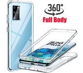 Elegante funda transparente de doble cara de TPU para teléfono iPhone Samsung Huawei Honor Xiaomi Redmi OPPO Realme Vivo OnePlus OPPO A74 5G blanco