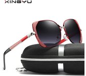 Gafas de sol polarizadas de conducción de moda para hombres y mujeres europeas y americanas bronceado