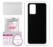 apgo Protective Skin Sticker for the back compatible with Realme GT 5G, Wrap Film, Foil, Vinyl - Pattern Matte Black