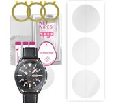 3 protectores de pantalla de hidrogel apgo para Samsung Galaxy Watch 3 de 45 mm, película de hidrogel, con capa de posicionamiento de fácil instalación