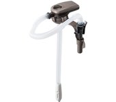 Bomba de queroseno KOSHIN a pilas, con montaje directo, parada automática, 4 pilas AA, para estufa de repostaje EP-304F, color blanco/marrón