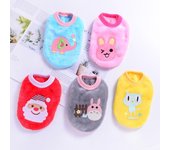 Pet Cat Guinea Pig Ropa Pequeños Animales Conejo Chaleco Cálido Acogedor Camiseta Para Hurón Conejito Gatito Chihuahua Recién Nacido Pug Perro Traje XS azul