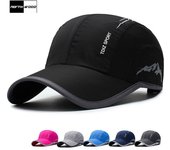 [NORTHWOOD] Gorra de béisbol de secado rápido al aire libre para hombre, gorra de malla de verano para mujer, gorra Snapback para papá, gorra de camionero 56-60cm negro