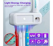 Soporte ultravioleta para cepillo dental, esterilizador, dispensador automático de pasta dental, exprimidor, juego de accesorios de baño