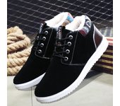 Botas cálidas de invierno para hombre, zapatos casuales, botas de nieve de felpa a la moda para hombre, botines, calzado de piel 2019 9.5