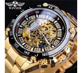 T-Winner Reloj mecánico automático de Movimiento mecánico Hueco Informal de Moda para Hombres