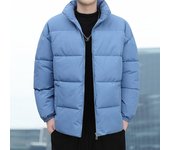Chaqueta acolchada de algodón para hombre, chaqueta de invierno informal, cálida, gruesa, holgada, acolchada de algodón, chaqueta de plumas para estudiantes jóvenes, camisetas para hombre M