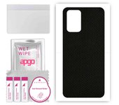 apgo Protective Skin Sticker for the back compatible with Oppo A74, Wrap Film, Foil, Vinyl - Pattern Matrix