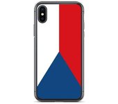 Funda para iPhone - PIXELFORMA - iPhone X - Bandera de la República Checa - Protección completa - Silicona suave