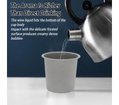 El metal que acampa ahueca el peso ligero y portátil de la taza 220ml de la cerveza del Ti de las tazas para el viaje al aire libre 1 PCS