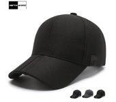 NORTHWOOD Gorra de algodón sólido para hombre, gorra de béisbol para hombre, gorras Snapback para mujer, gorras de Hip Hop, gorra de camionero 56-60 cm negro