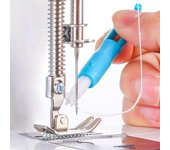 Enhebrador de agujas para máquina de coser, herramienta de inserción de puntadas, enhebrador automático, herramienta de enhebrador de costura rápida para accesorios de costura DIY blanco