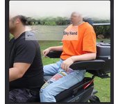 Apoyabrazos de seguridad universal plegable para asiento trasero de motocicleta y scooter eléctrico