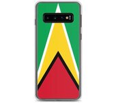 Coque Téléphone - Samsung - Galaxy S22 - Drapeau Guyana - Souple - Multicolore