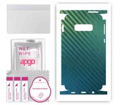 apgo Protective Skin Sticker for the back+sides compatible with Samsung Galaxy S10e, Full Wrap Film, Foil, Vinyl - Pattern Carbon Chameleon CAKA1